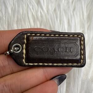1.5" y2k COACH Fob Bag Charm Hang tag Hangtag